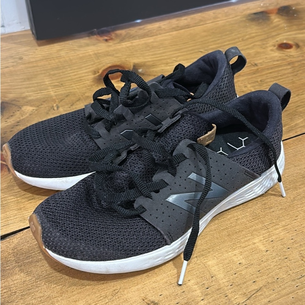 New Balance Black and White Athletic Shoes